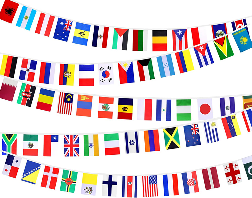Countries String Flags Banner Set