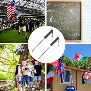 Telescopic Handheld Flagpoles with Clips Portable — изображение 3