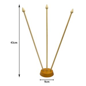 Wood Desk Flag Pole with Base — изображение 5